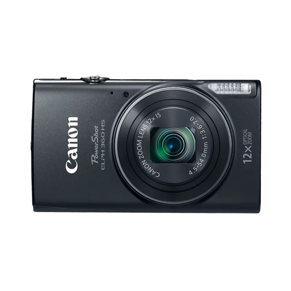 Canon PowerShot ELPH 360 HS Black Digital Camera